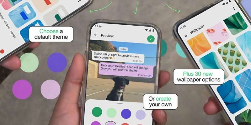 В WhatsApp появились темы для чатов, как в Telegram